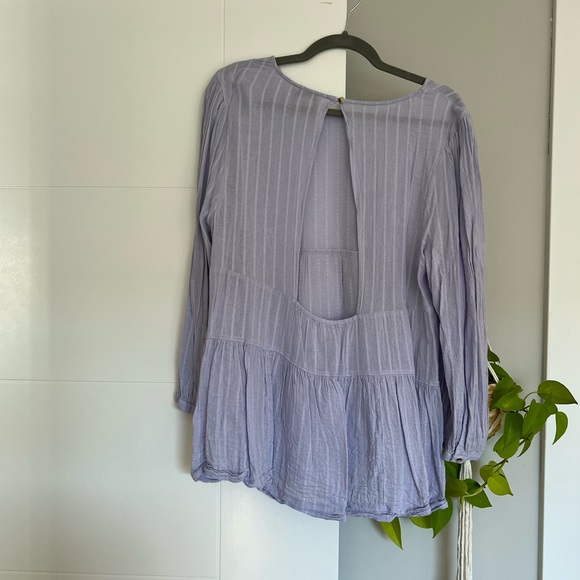 AE Lavender Long Sleeve Babydoll Top - XL - Picture 3 of 8